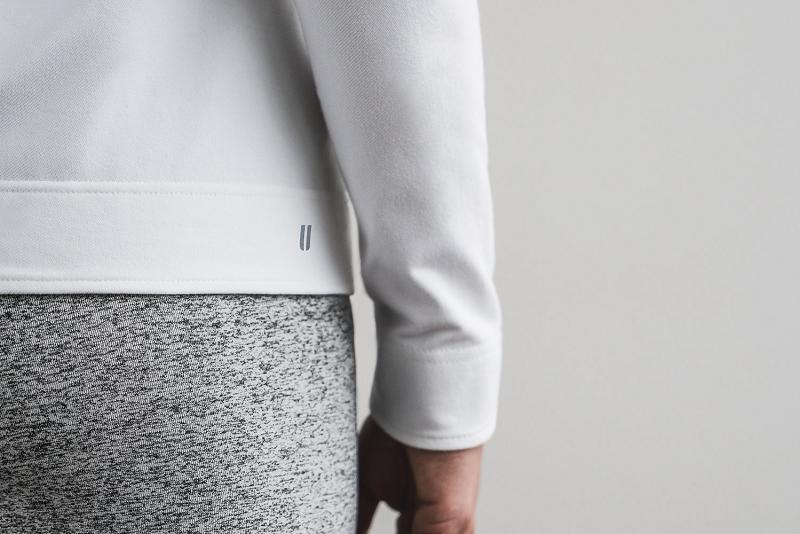 Women's Nobull WoTwill Zip-Up Hoodie White | SG W3137N